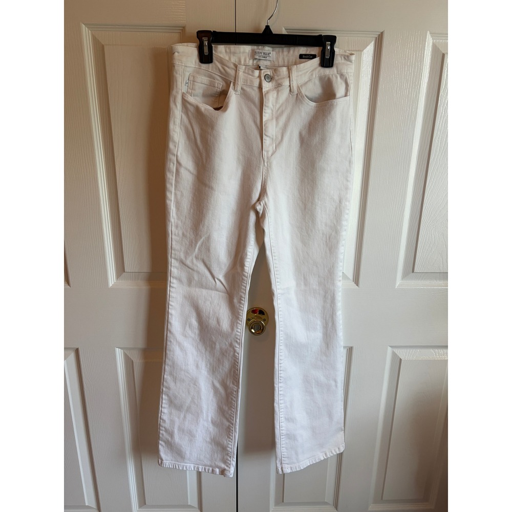 Judy Blue White Bootcut Jeans High Rise Stretch Denim JB82279 WHT Womens 13/31
